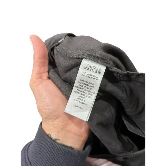 NWT NEW Tahari Gray Belt Linen Flowy Pants Size 12 Coastal Minimalist - Picture 7 of 11